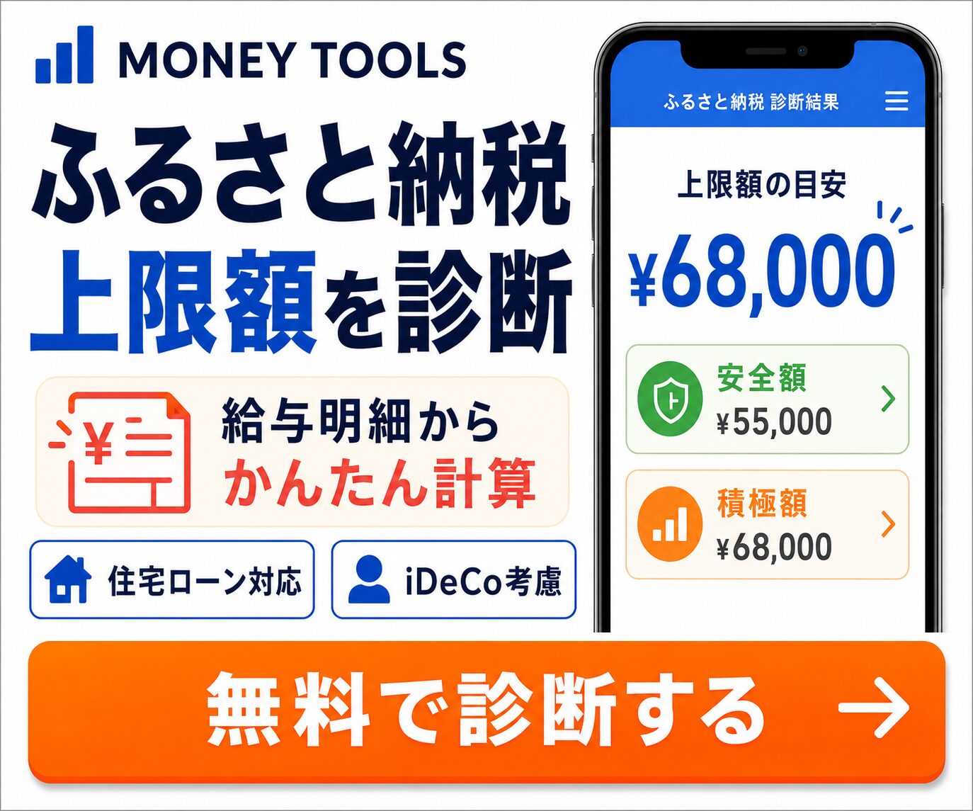ふるさと納税控除上限額シミュレーター｜寄付できる目安額をかんたん計算